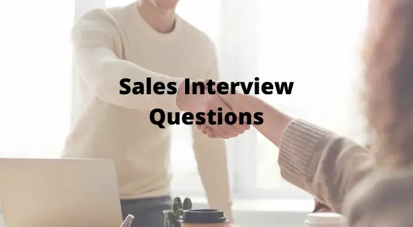 Why sales interview question