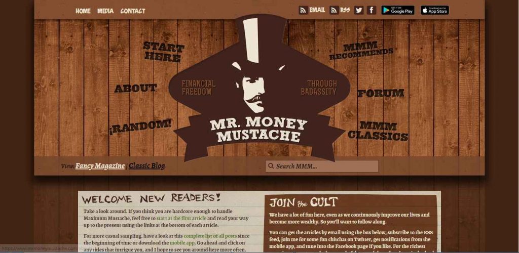 Mr. Money Mustache Blog screenshot