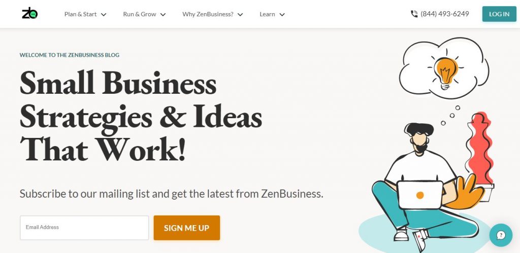 Zen Business BLOG screenshot