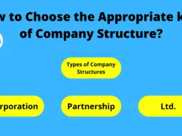 How to Choose the Appropriate kind of Company Structure